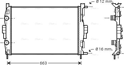 Ava Quality Cooling RT 2307 - Radiatore, Raffreddamento motore www.autoricambit.com