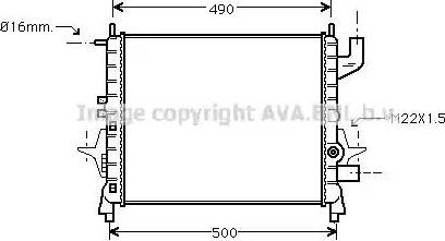 Ava Quality Cooling RT 2262 - Radiatore, Raffreddamento motore www.autoricambit.com