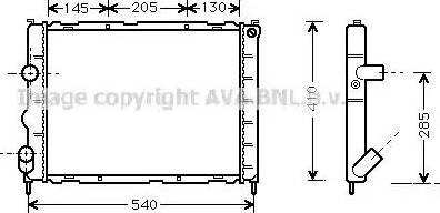 Ava Quality Cooling RT 2267 - Radiatore, Raffreddamento motore www.autoricambit.com