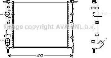 Ava Quality Cooling RT 2218 - Radiatore, Raffreddamento motore www.autoricambit.com