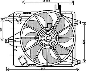 Ava Quality Cooling RT 7544 - Ventola, Raffreddamento motore www.autoricambit.com