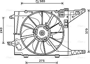 Ava Quality Cooling RT7550 - Ventola, Raffreddamento motore www.autoricambit.com