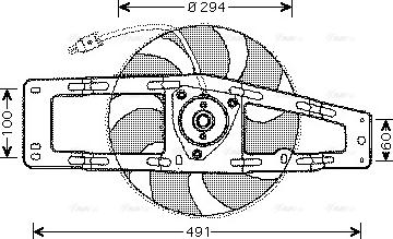 Ava Quality Cooling RT 7535 - Ventola, Raffreddamento motore www.autoricambit.com