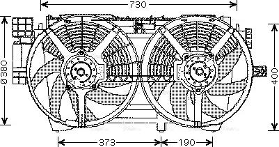 Ava Quality Cooling RT 7530 - Ventola, Raffreddamento motore www.autoricambit.com