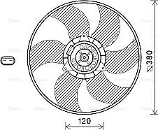 Ava Quality Cooling RT7604 - Ventola, Raffreddamento motore www.autoricambit.com