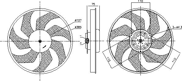 Ava Quality Cooling RT7686 - Ventola, Raffreddamento motore www.autoricambit.com