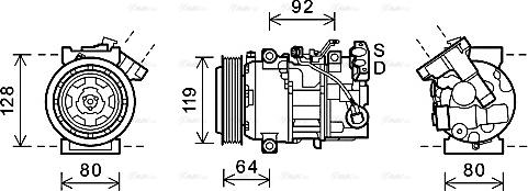 Ava Quality Cooling RTAK492 - Compressore, Climatizzatore www.autoricambit.com