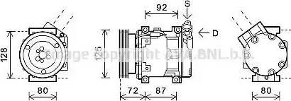 Ava Quality Cooling RTAK468 - Compressore, Climatizzatore www.autoricambit.com