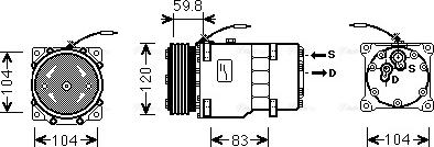 Ava Quality Cooling RTAK402 - Compressore, Climatizzatore www.autoricambit.com