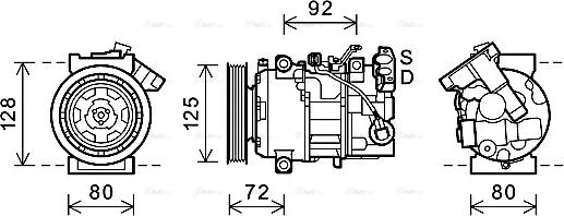 Ava Quality Cooling RTAK489 - Compressore, Climatizzatore www.autoricambit.com