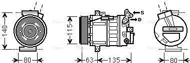 Ava Quality Cooling RTAK485 - Compressore, Climatizzatore www.autoricambit.com