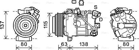 Ava Quality Cooling RTK630 - Compressore, Climatizzatore www.autoricambit.com