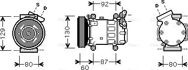 Ava Quality Cooling RTAK080 - Compressore, Climatizzatore www.autoricambit.com