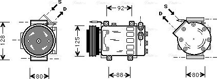 Ava Quality Cooling RTAK039 - Compressore, Climatizzatore www.autoricambit.com