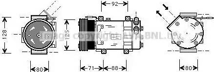 Ava Quality Cooling RTAK127 - Compressore, Climatizzatore www.autoricambit.com