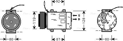 Ava Quality Cooling RTAK283 - Compressore, Climatizzatore www.autoricambit.com