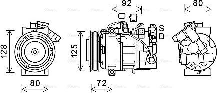 Ava Quality Cooling RTK628 - Compressore, Climatizzatore www.autoricambit.com