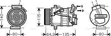 Ava Quality Cooling RT K394 - Compressore, Climatizzatore www.autoricambit.com