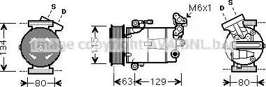 Ava Quality Cooling RT K384 - Compressore, Climatizzatore www.autoricambit.com