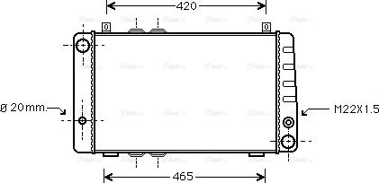 Ava Quality Cooling SA2002 - Radiatore, Raffreddamento motore www.autoricambit.com