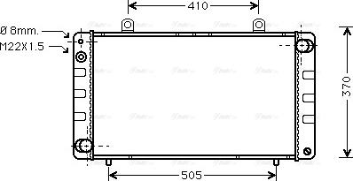 Ava Quality Cooling SB 2003 - Radiatore, Raffreddamento motore www.autoricambit.com