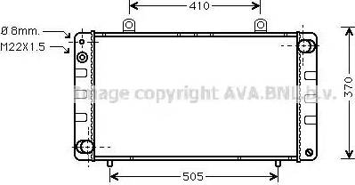 Ava Quality Cooling SB 2002 - Radiatore, Raffreddamento motore www.autoricambit.com