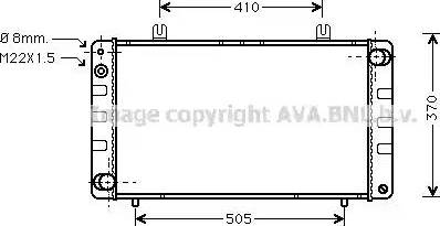 Ava Quality Cooling SB 2010 - Radiatore, Raffreddamento motore www.autoricambit.com