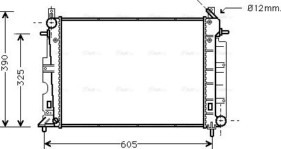 Ava Quality Cooling SB 2025 - Radiatore, Raffreddamento motore www.autoricambit.com