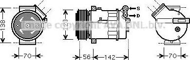 Ava Quality Cooling SB K067 - Compressore, Climatizzatore www.autoricambit.com