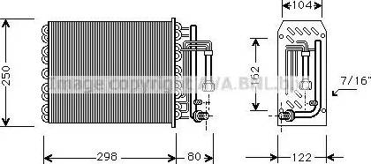 Ava Quality Cooling SB V049 - Evaporatore, Climatizzatore www.autoricambit.com