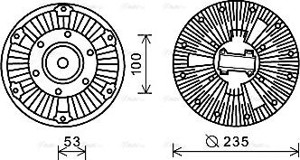 Ava Quality Cooling SCC036 - Giunto di collegamento, Ventilatore radiatore www.autoricambit.com