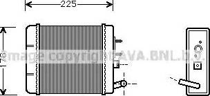 Ava Quality Cooling ST 6014 - Scambiatore calore, Riscaldamento abitacolo www.autoricambit.com