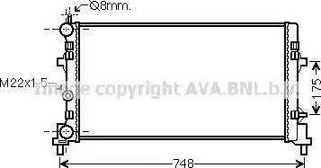 Ava Quality Cooling ST2041 - Radiatore, Raffreddamento motore www.autoricambit.com