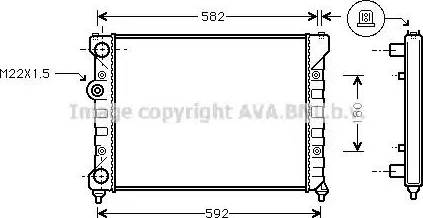 Ava Quality Cooling ST 2035 - Radiatore, Raffreddamento motore www.autoricambit.com