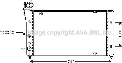 Ava Quality Cooling ST 2030 - Radiatore, Raffreddamento motore www.autoricambit.com