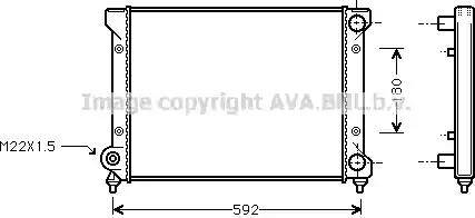 Ava Quality Cooling ST 2033 - Radiatore, Raffreddamento motore www.autoricambit.com