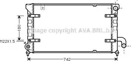 Ava Quality Cooling ST 2028 - Radiatore, Raffreddamento motore www.autoricambit.com