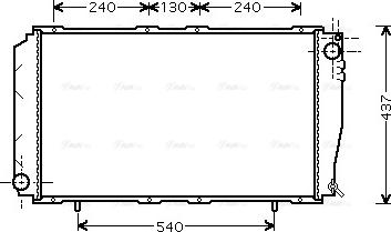 Ava Quality Cooling SU 2043 - Radiatore, Raffreddamento motore www.autoricambit.com