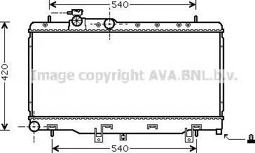 Ava Quality Cooling SU 2052 - Radiatore, Raffreddamento motore www.autoricambit.com