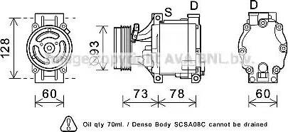 Ava Quality Cooling SUK099 - Compressore, Climatizzatore www.autoricambit.com