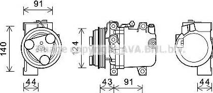 Ava Quality Cooling SUK109 - Compressore, Climatizzatore www.autoricambit.com