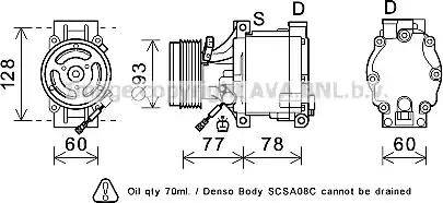 Ava Quality Cooling SUK100 - Compressore, Climatizzatore www.autoricambit.com