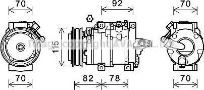 Ava Quality Cooling SUK112 - Compressore, Climatizzatore www.autoricambit.com