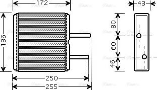 Ava Quality Cooling SZ 6080 - Scambiatore calore, Riscaldamento abitacolo www.autoricambit.com