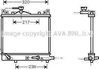 Ava Quality Cooling SZ 2058 - Radiatore, Raffreddamento motore www.autoricambit.com