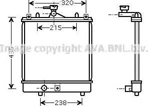 Ava Quality Cooling SZ 2061 - Radiatore, Raffreddamento motore www.autoricambit.com