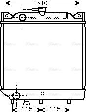 Ava Quality Cooling SZ 2006 - Radiatore, Raffreddamento motore www.autoricambit.com