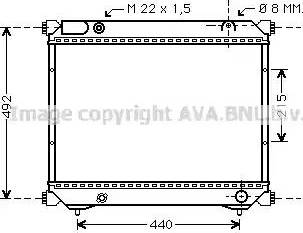 Ava Quality Cooling SZ 2039 - Radiatore, Raffreddamento motore www.autoricambit.com