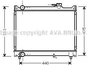 Ava Quality Cooling SZA2046 - Radiatore, Raffreddamento motore www.autoricambit.com