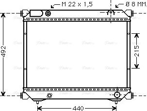 Ava Quality Cooling SZA2039 - Radiatore, Raffreddamento motore www.autoricambit.com